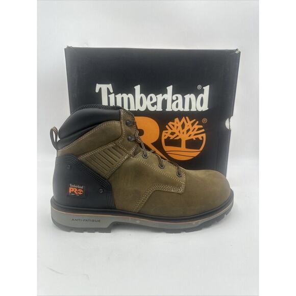 Men's Timberland PRO Ballast 6-Inch Soft Toe Work Boots Turkish Coffee Size 13.0 - Picture 1 of 5